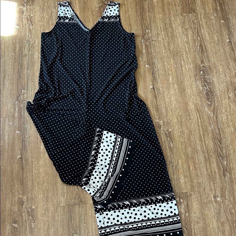 JohnPaulRichard Black and White Patterned Jumpsuit